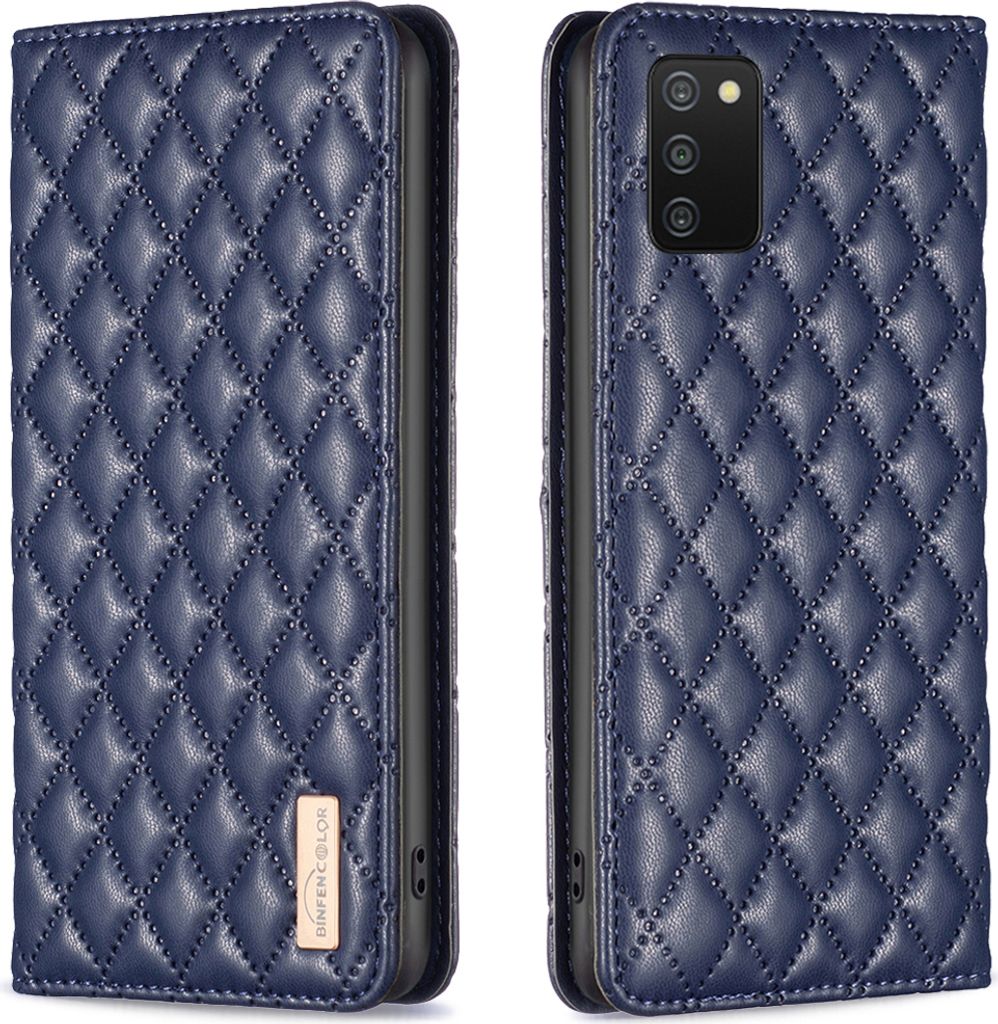 Galaxy A03S Hülle, Elegant Bookstyle Flip Leder Kartenfächer Schutzhülle mit Ständer für Samsung Galaxy A03S A02S Blau