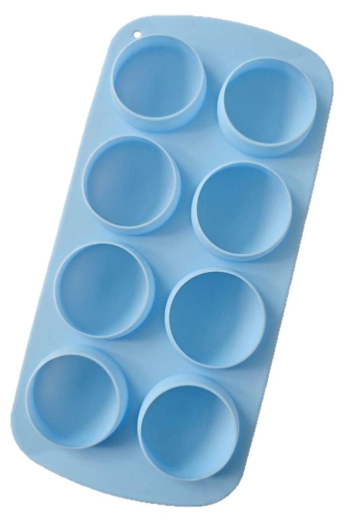 Silikon-Eiswürfelform mit Deckel, 8 Mulden, runde Eiskugelform, lebensmittelecht, leicht zu lösen, Schokoladen- und Pralinenform, Gefrierbehälter