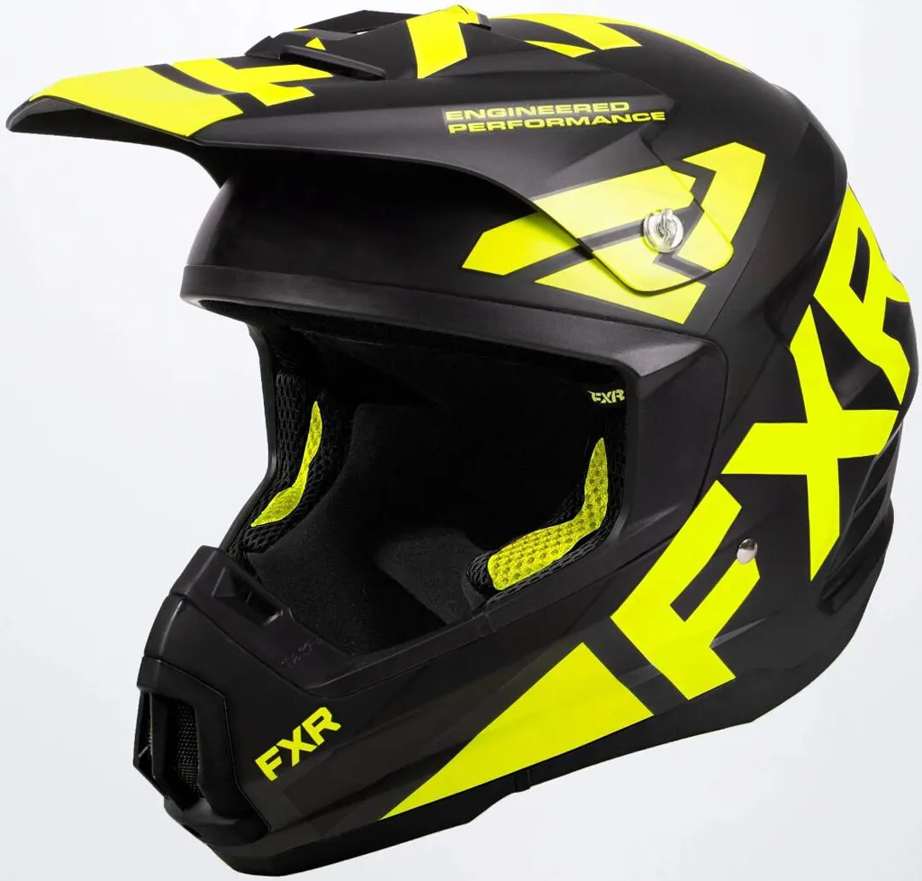 Casque motoneige FXR Torque Team Noir Jaune Taille L 59/60 cm