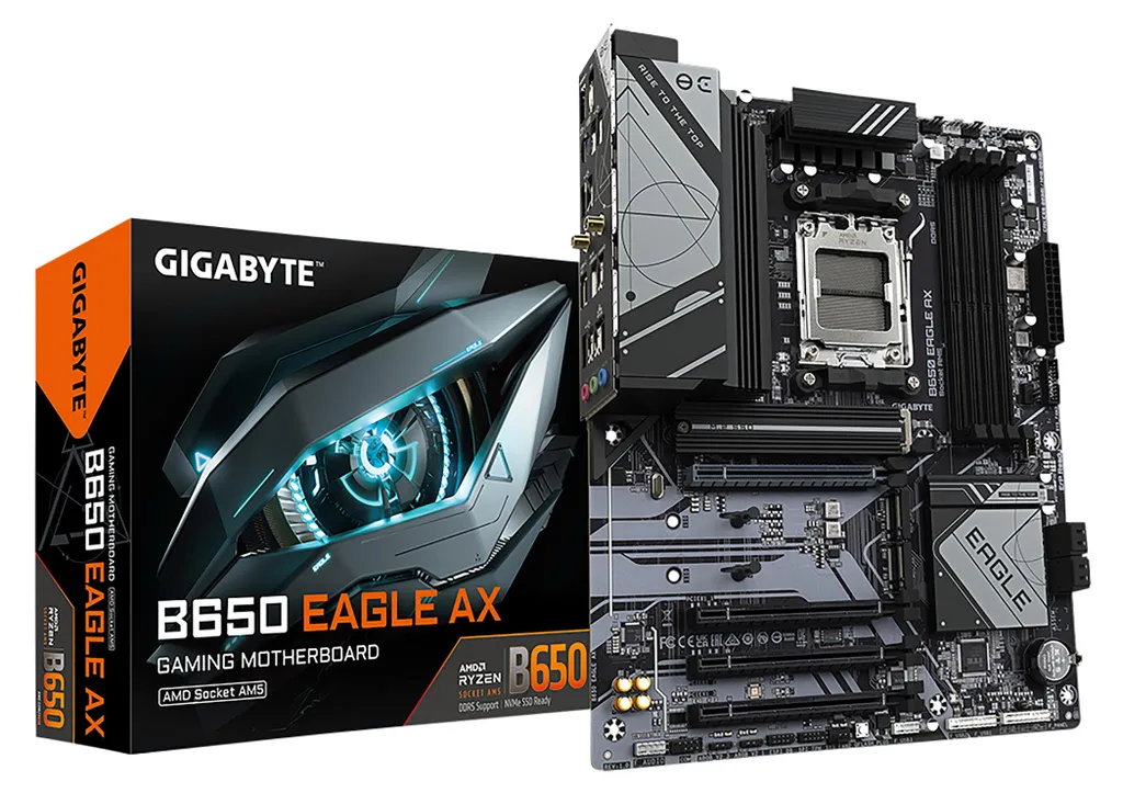 Carte Mère B650 EAGLE AX AM5 Idéale pour Montage Vidéo et Gaming DDR5