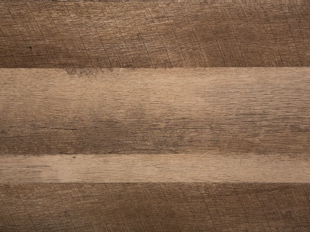 Table basse BELIANI en bois marron et métal noir MDF 60x110 cm rectangulaire - 8