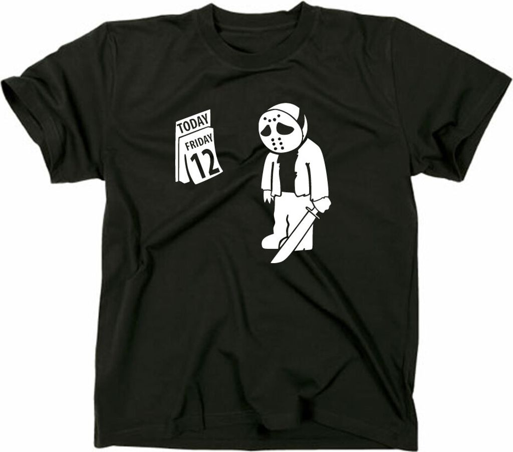 Styletex23 T-Shirt Freitag der 13. Jason Fun, Freddy Horror Kult, schwarz, L