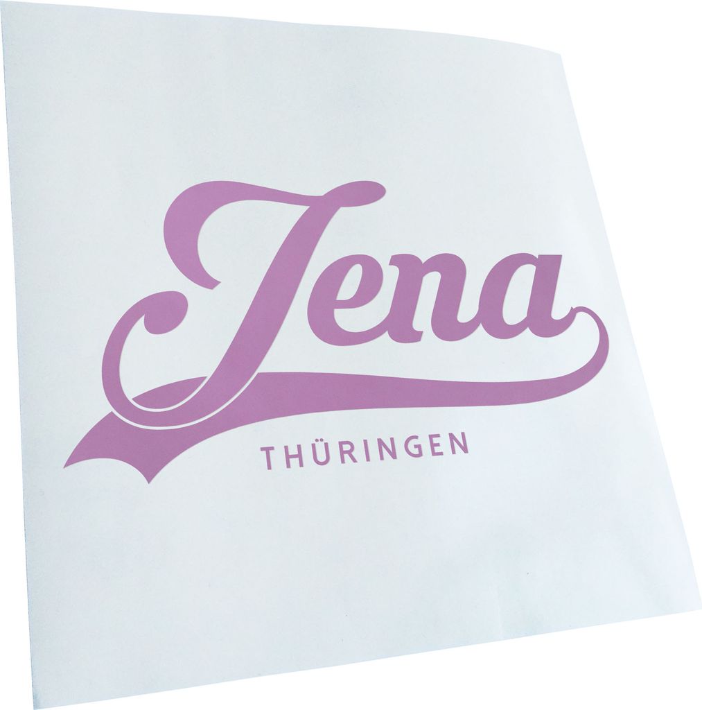 Kiwistar - Autoaufkleber - JENA Thüringen - Flieder - 24x12cm - Aufkleber für Auto, Laptop, Fahrrad, LKW, Motorrad Mehrfarbig JDM Decal Racing