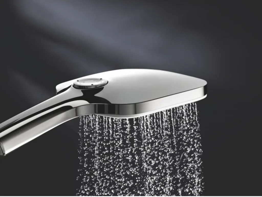 Pomme de douche à main Grohe Vitalio SmartActive 130 Cube 3 jets Chrome