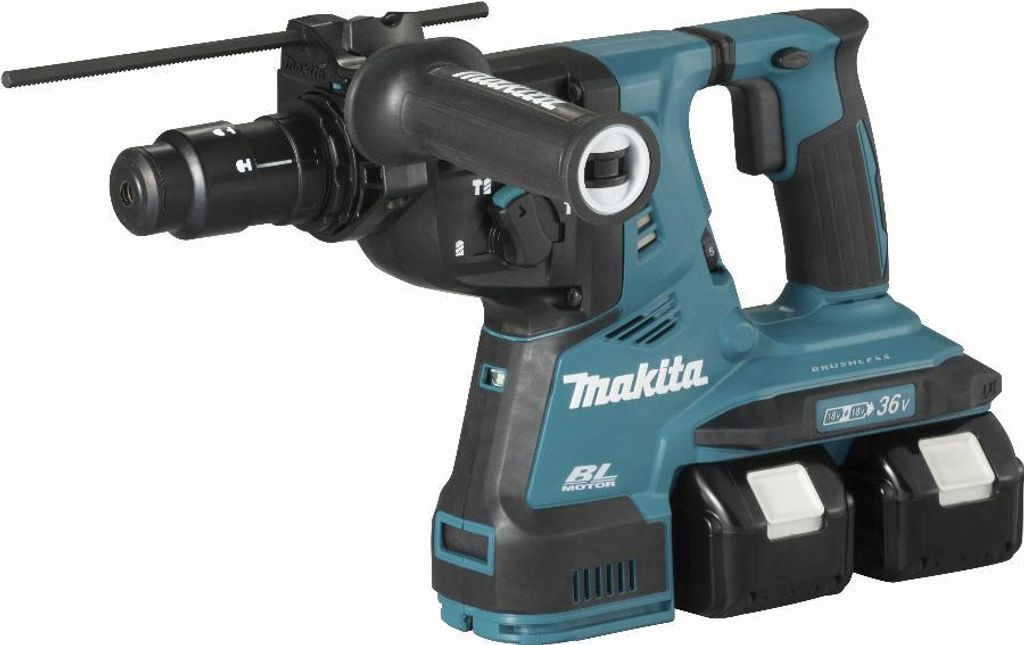 36V SDS-Plus Bohr- und Meißelhammer (2x5,0 Ah) mit Filter DX09 in MAKPAC - MAKITA DHR281PT2WJ