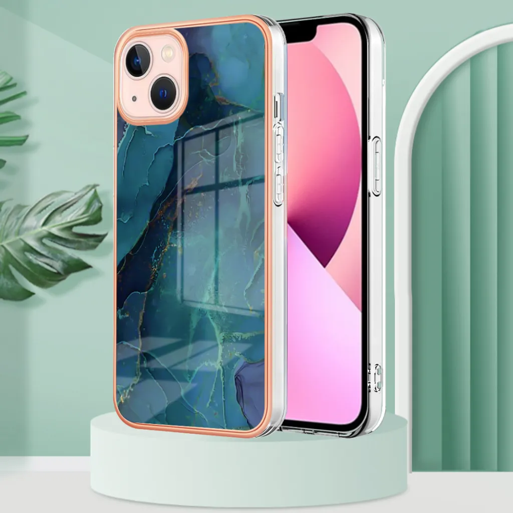 Custodia iPhone 13 in Silicone TPU Verde Fantasia - Cover Antiurto
