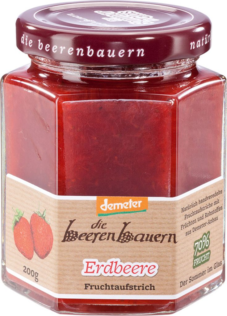 die beerenbauern - Erdbeer-Fruchtaufstrich - 200g Produktbild 