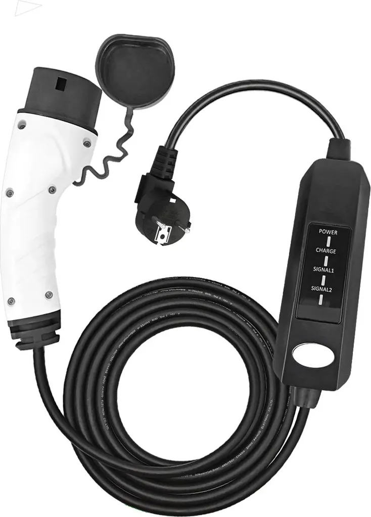 Chargeur voiture électrique Type 2 prise Schuko 13A 3.7kW par Avizar