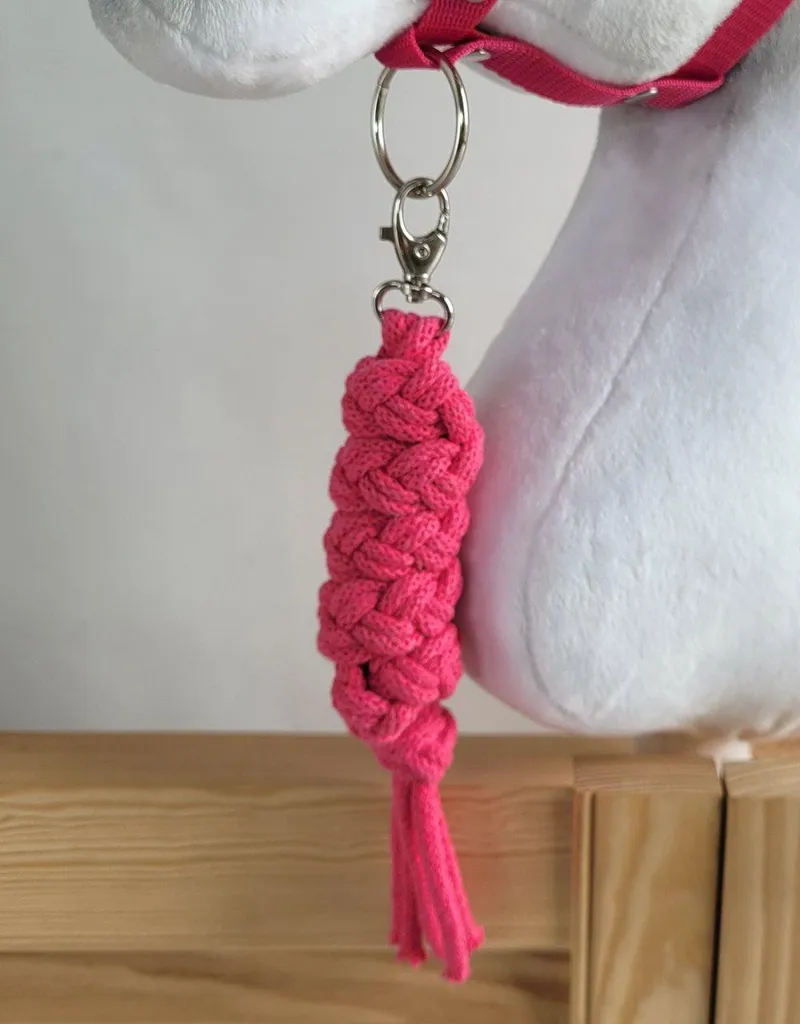 Cavezza Resistente per Cavalli da Tiro - Cotone Doppio Filo Rosa