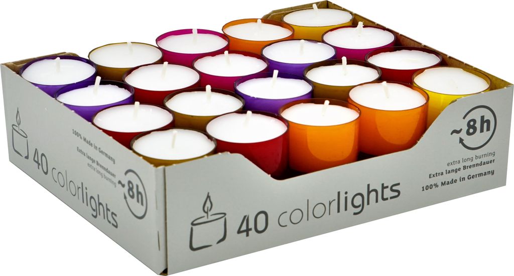 Teelichter Winterlights farbige Hülle Colorlights Produktbild 