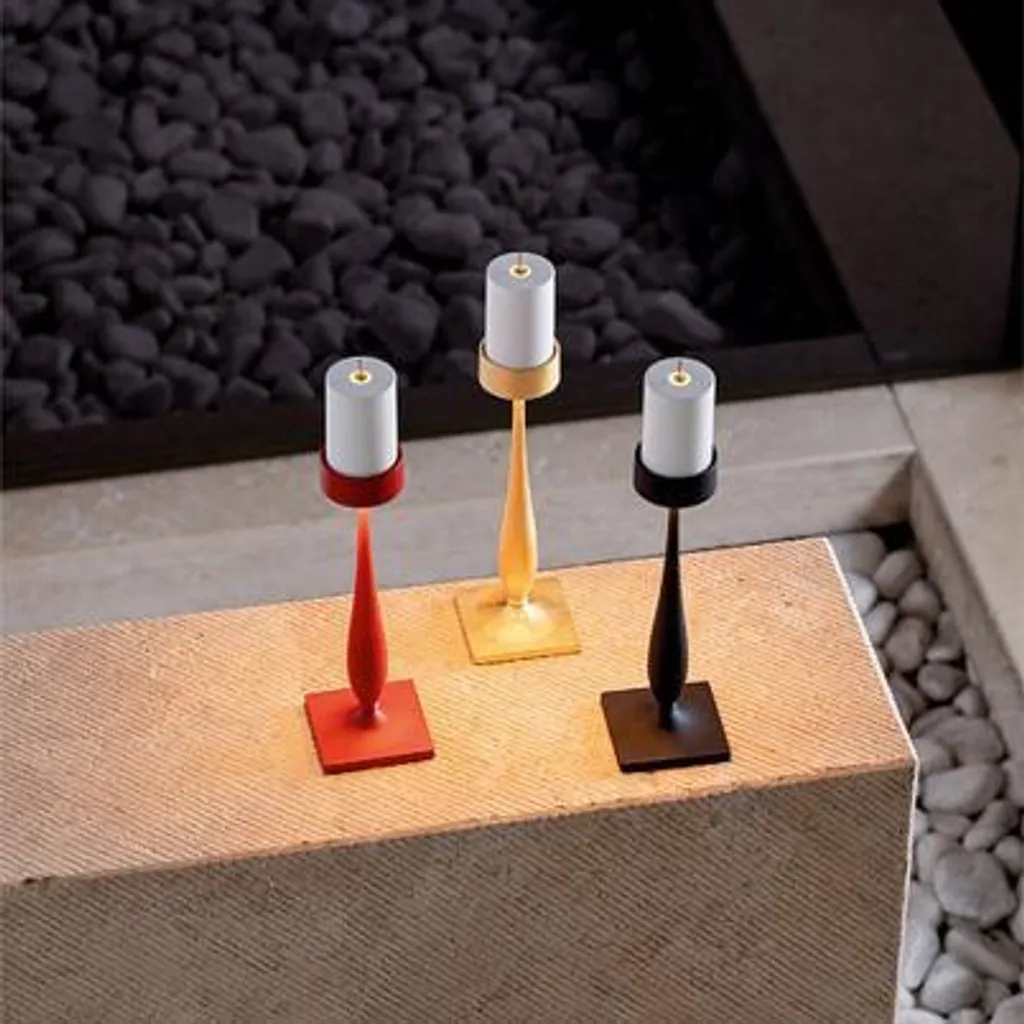 Lampe de table pour restaurant et terrasse design baroque rechargeable