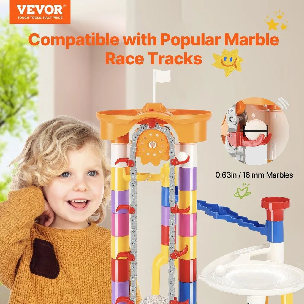 Jeu de construction circuit à billes motorisé éducatif 230 pcs - 2