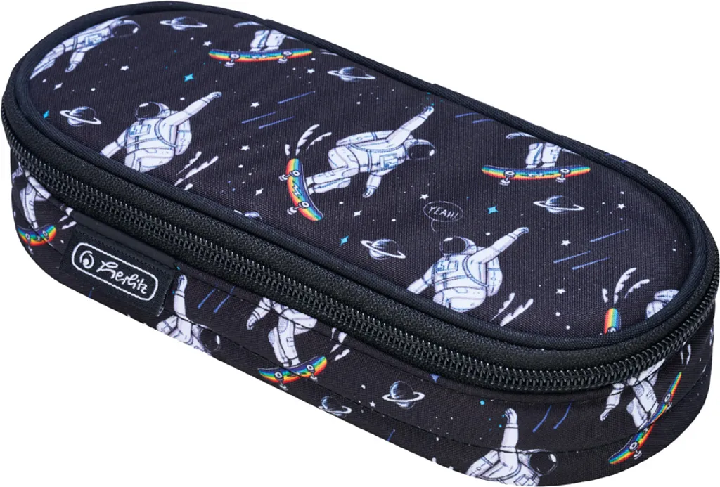Trousse de Rangement Herlitz Space Skater - Parfaite pour feutres et stylos