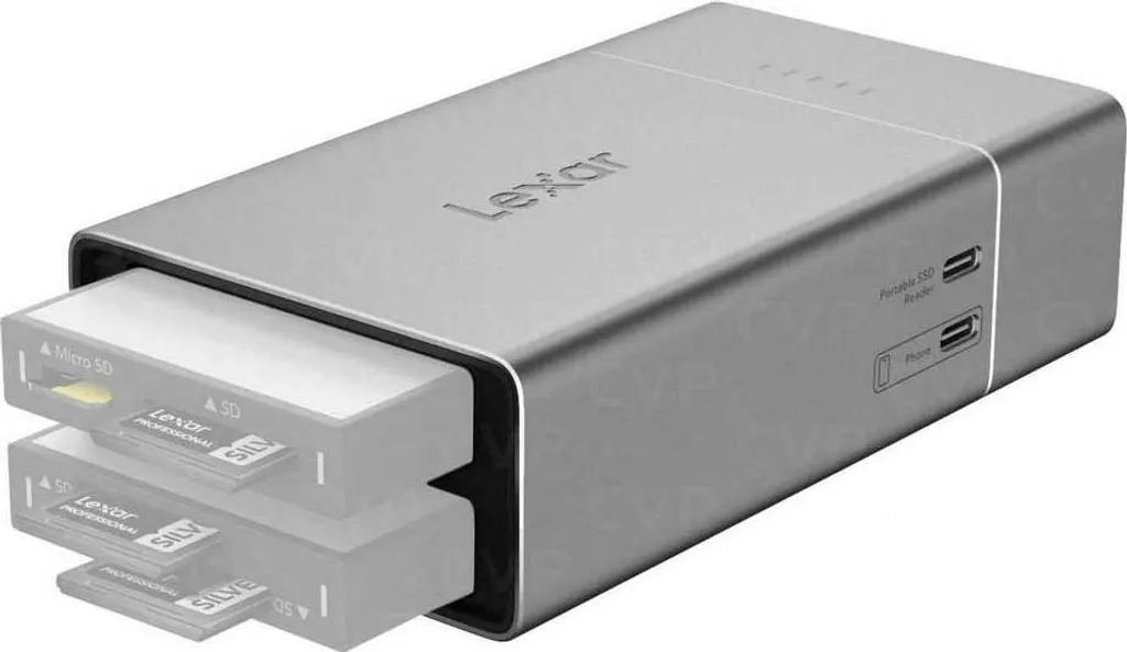 Station Lexar Workflow Go boîtier portable 2 modules avec port USB-C