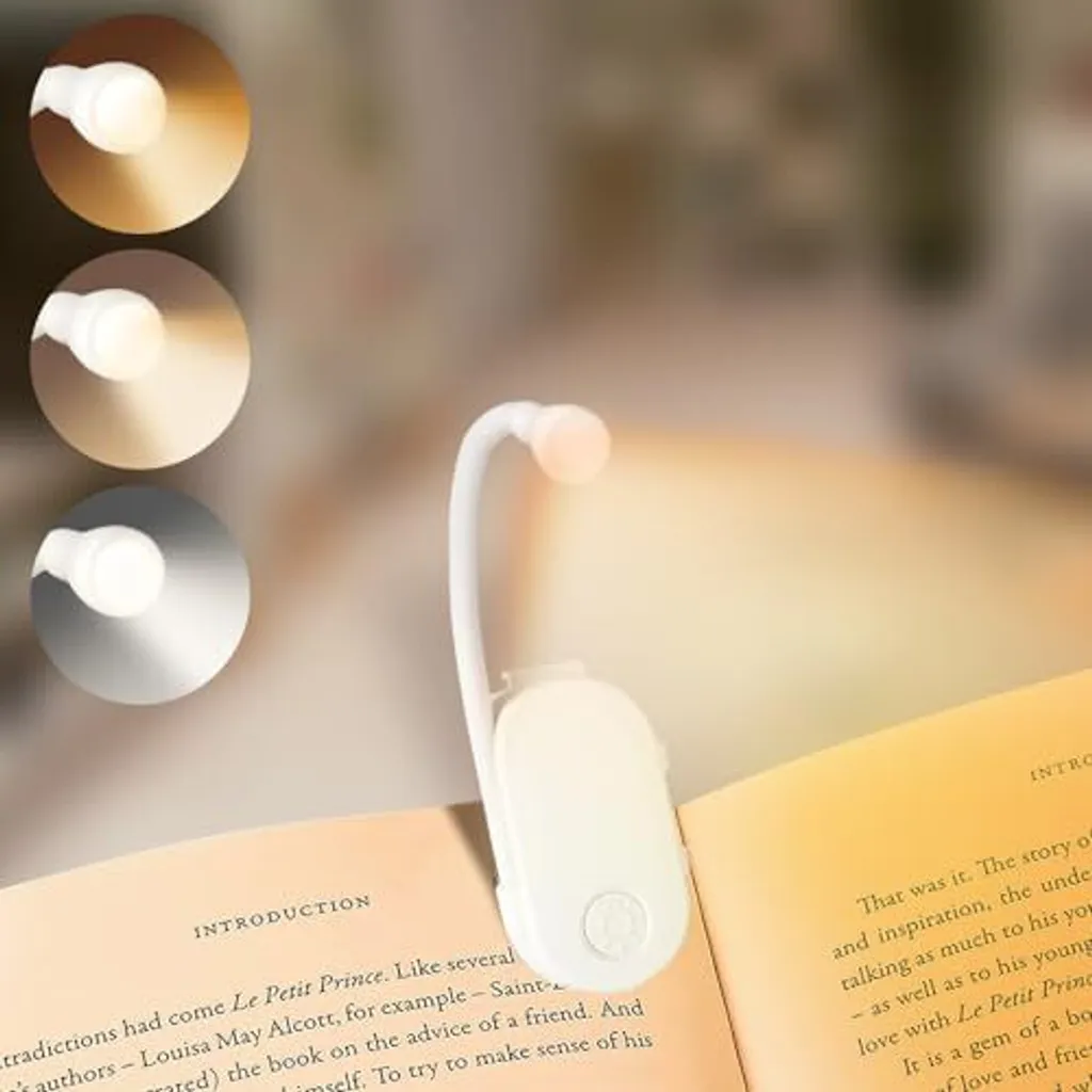Luce Notturna Bambini con Pinza - Lampada Lettura Sicura USB