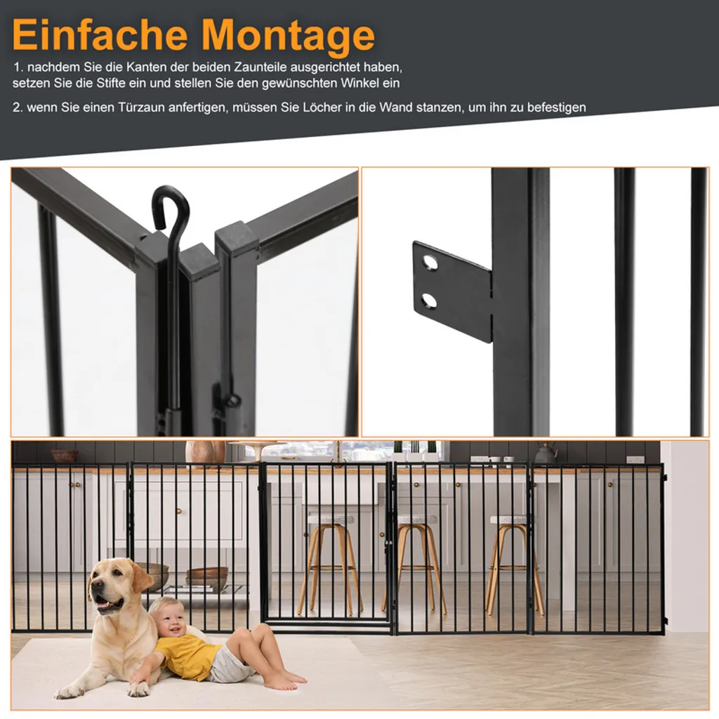 Barrière de Sécurité pour Poêle et Cheminée Modulable 5 Sections - 5