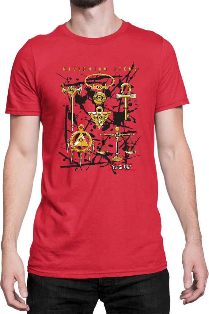 Herren T-Shirt Japan Manga Anime Comics Yu Gi 020, Man S / Rot