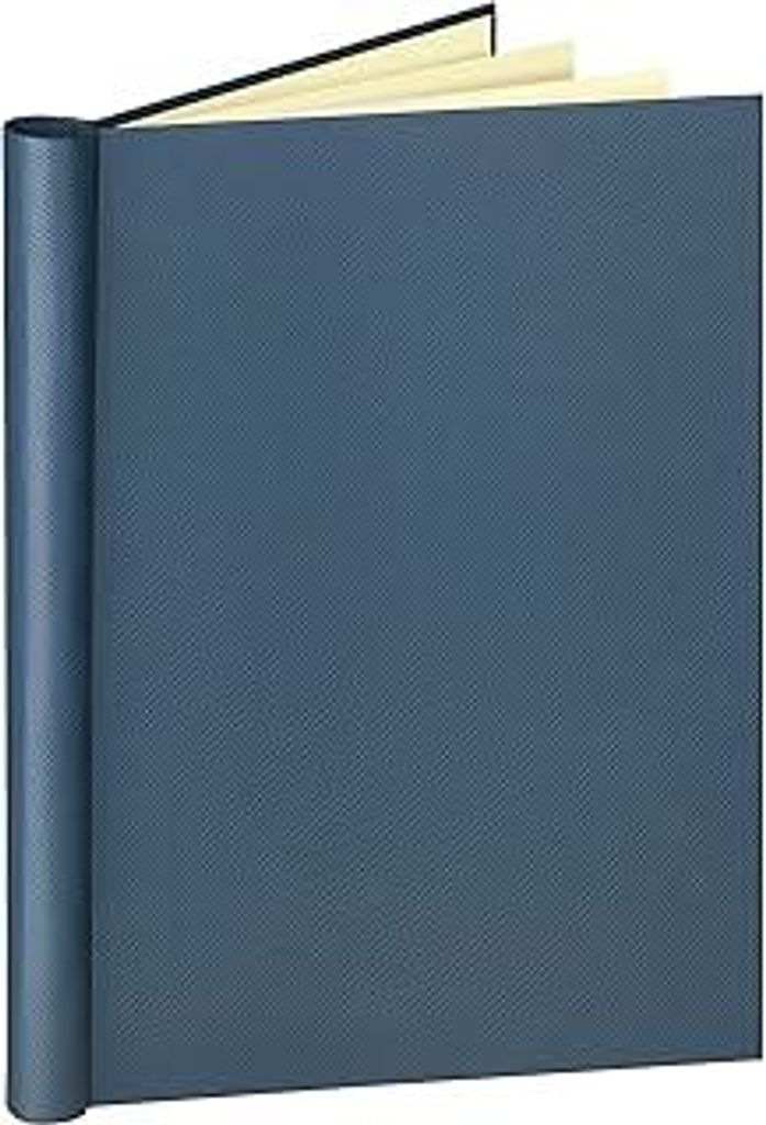 VELOFLEX 4944250 - Klemmbinder DIN A4, mit Leinenstruktur, Füllmenge max. 150 Blatt, blau, 1 Stück