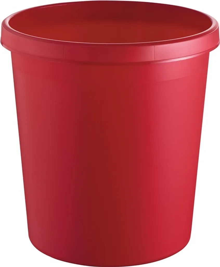 Cestino Rosso 18 Litri per Camera e Studio - Bidone Ku.red H33cm