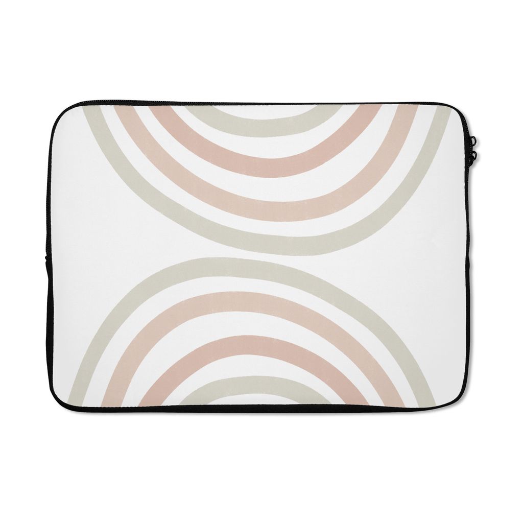 MuchoWow Laptop Hülle 14 ZollRegenbogen - Design - Pastell Laptoptasche - Laptoptasche - Stoßsicher - Schutzhaube