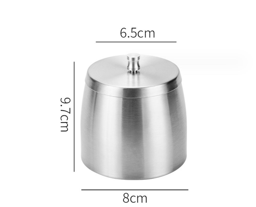 Aschenbecher mit Deckel, Edelstahl Aschenbecher für Produktbild 6