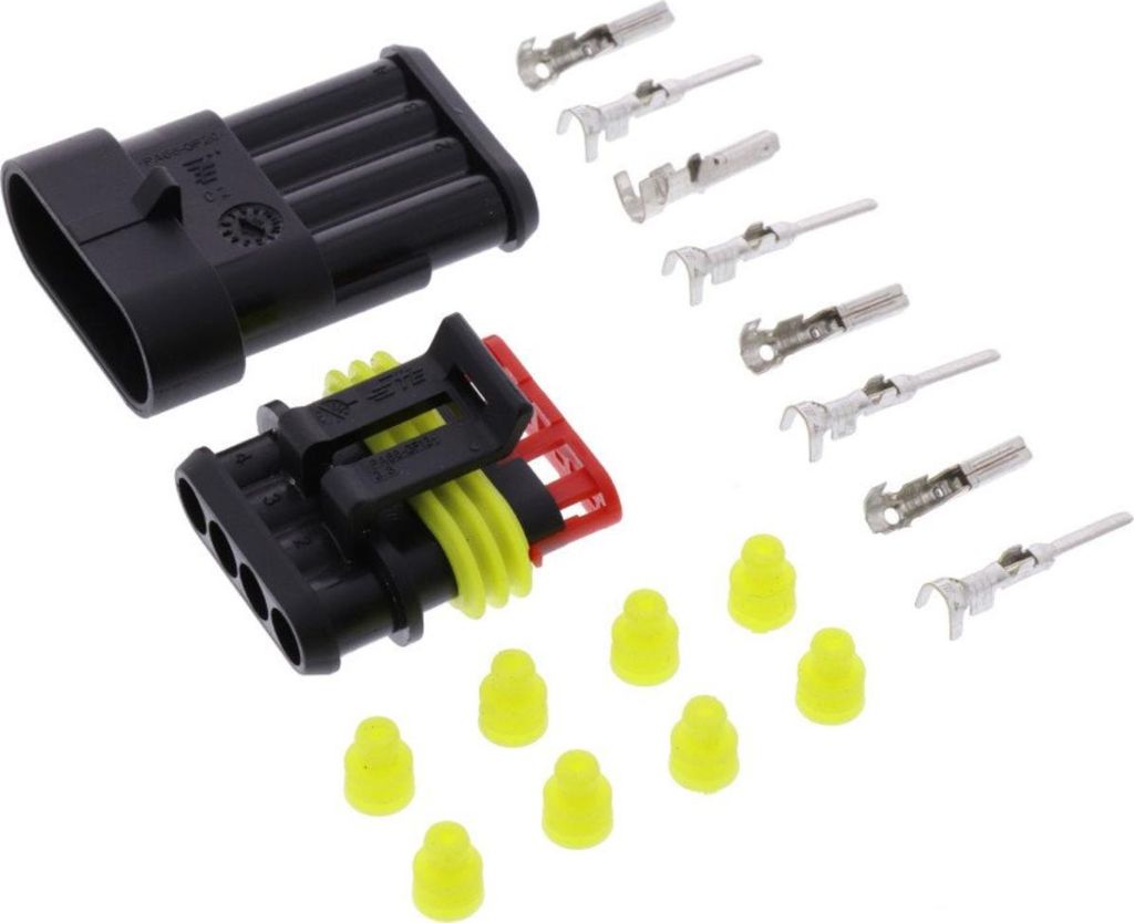 Steckgehäuse JMP Set 4-polig TYCO AMP Superseal