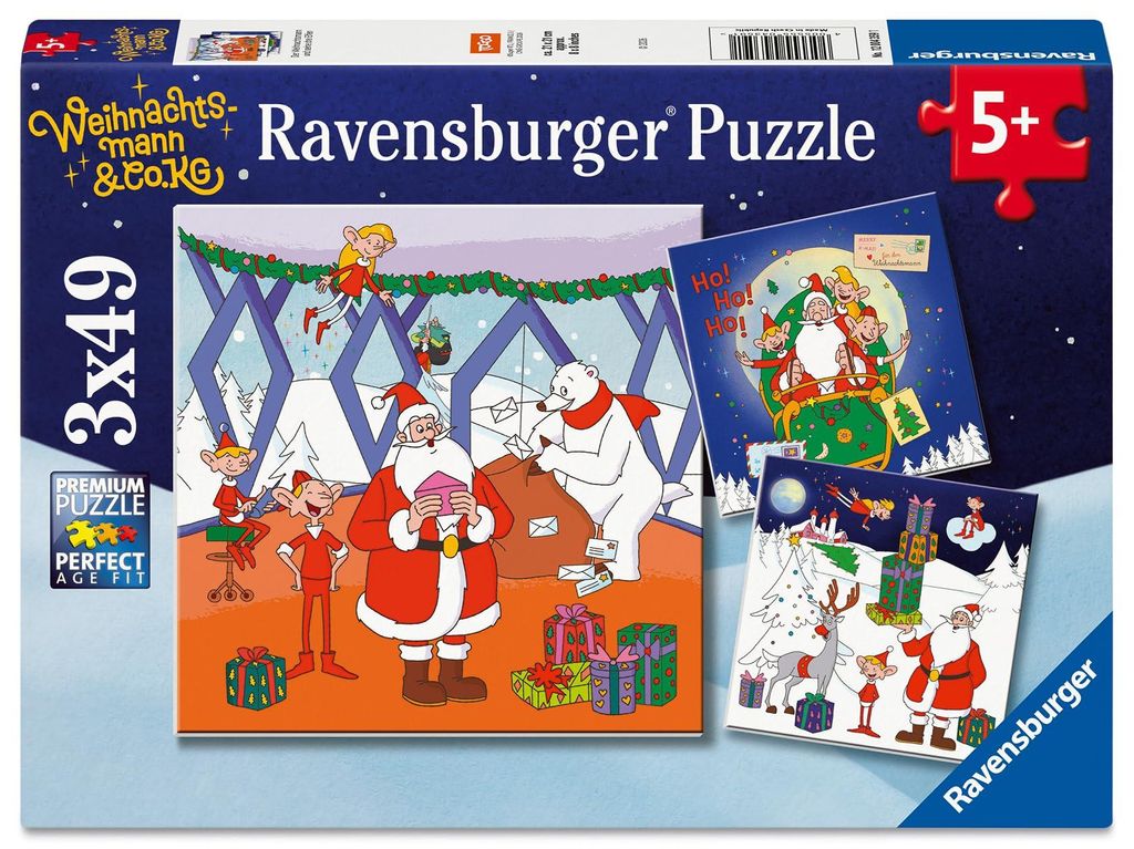 Puzzle pour enfants Ravensburger « Le Père Noël & Cie », 3 Image du produit 