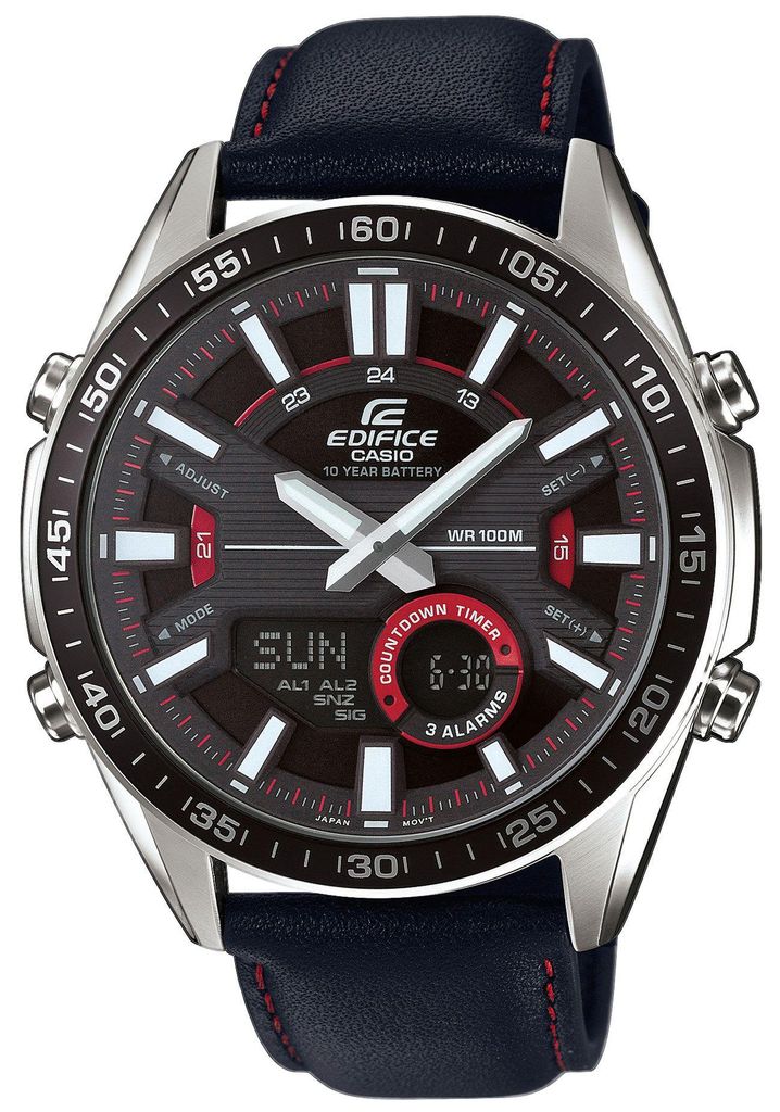 Casio Edifice digitale-analoge herenhorloge, zwart, met Productafbeelding 