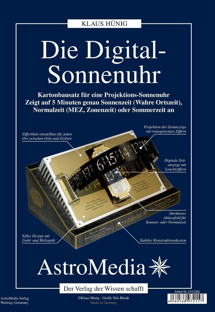 AstroMedia Die Digital-Sonnenuhr