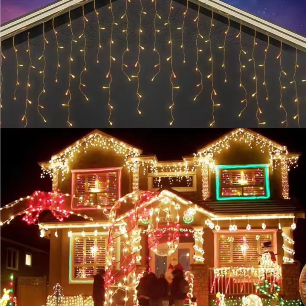 Aussenleuchten 500 Led Eisstocke 23M Weihnachtsgirlande Produktbild 3