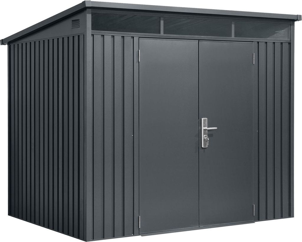 osoltus Metall Gerätehaus Geräteschuppen Pultdach Skylight  Produktbild 