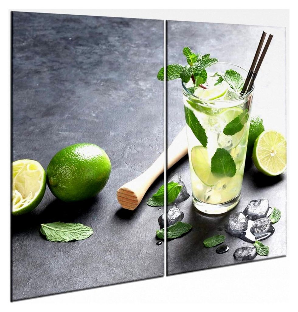 Herdabdeckplatten aus Glas | 2er-Set - 2 Stück 30 x 52 cm | Herdabdeckung, Schneidebrett, Spritzschutz