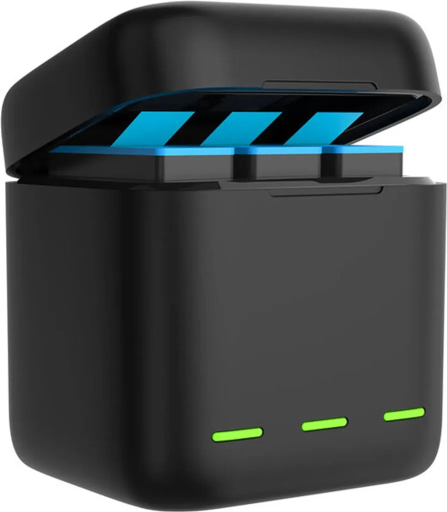 Chargeur de batterie 3 canaux pour Hero 9 avec 3 batteries 1750 mAh