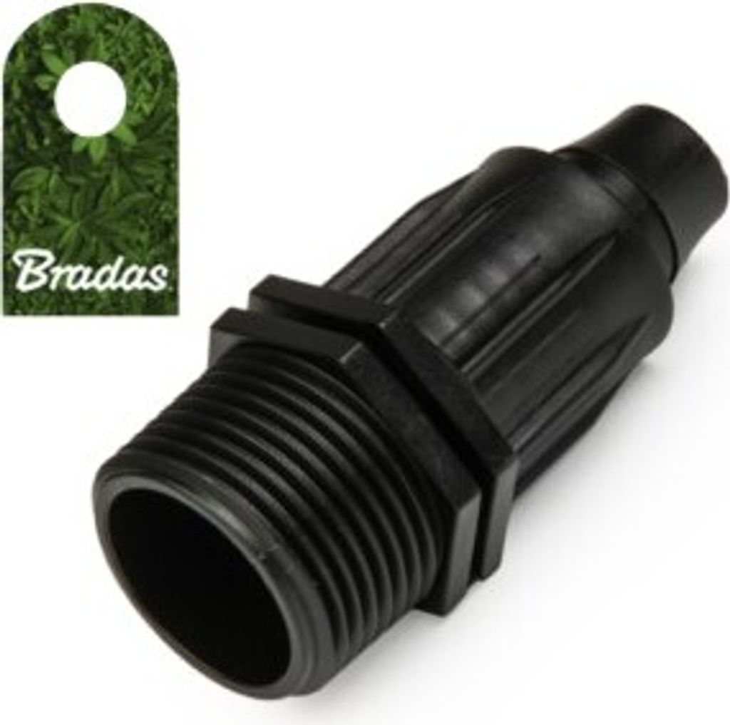 Connettore per raccordo PE 16 mm Giunto AG 3/4" Bradas 2708 Immagine del prodotto 