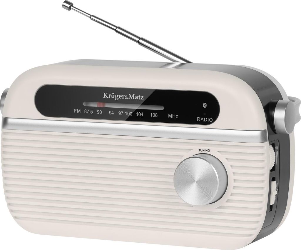Kruger&Matz KM0826 Prenosné rádio AM/FM, Bluetooth, béžová Obrázok produktu 