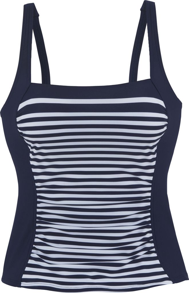 LASCANA Tankini-Top marine-weiß Größe 46 Cup C
