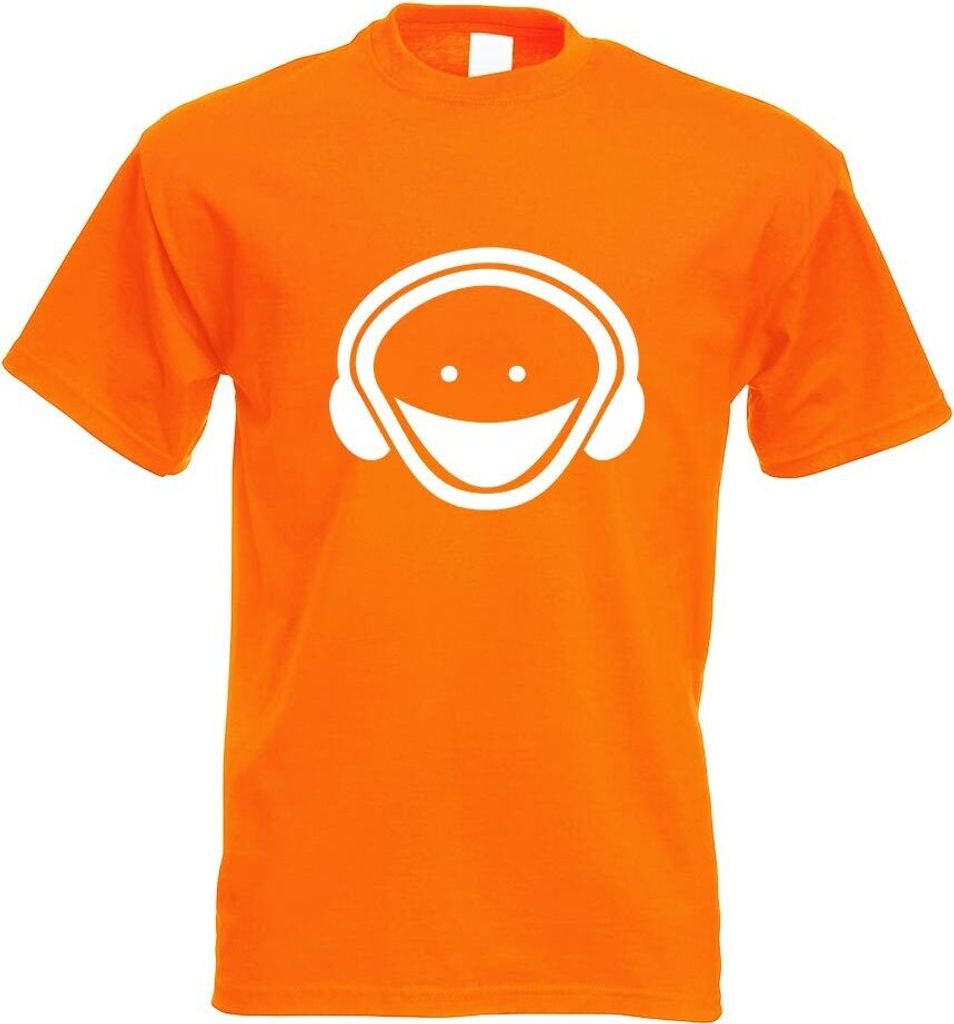 Kiwistar - T-Shirt - orange - Music - Bass Motiv Bedruckt Funshirt Design Print - mit Motiv Bedruckt - Funshirt Design - Sport - Freizeit - Herren - S