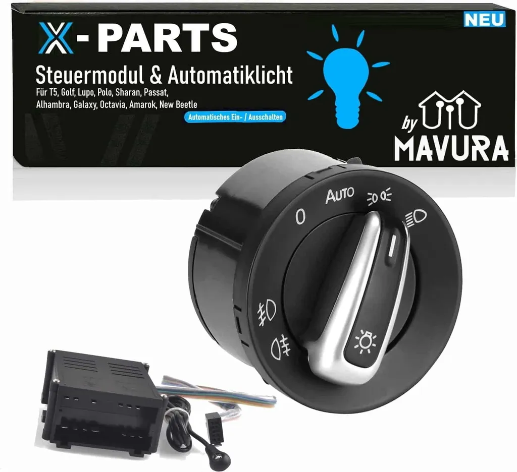 Commutateur d'éclairage T5 X-PARTS : capteur de luminosité intelligent