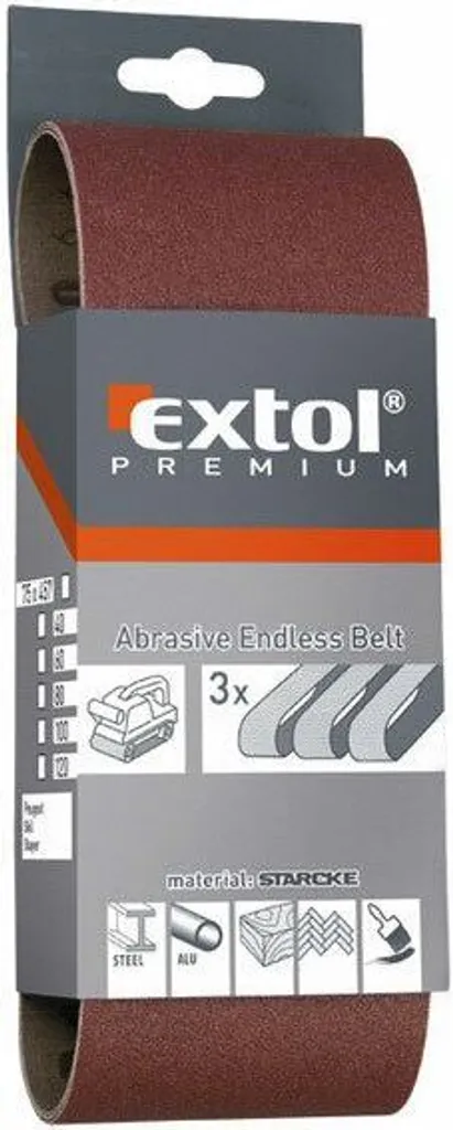 Nastro Carta Vetrata 75x457 mm P100 Professionale | Confezione 3 pz