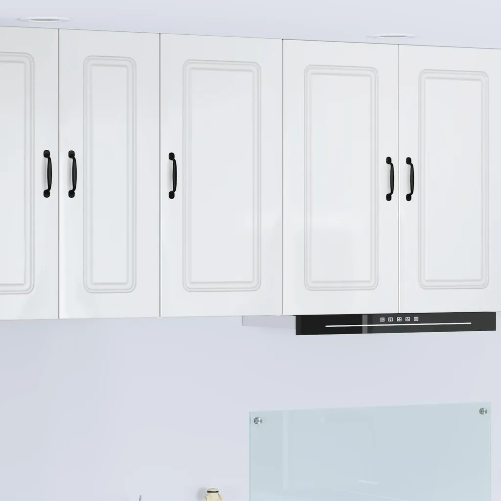 Pensile Cucina Bianco Lucido 40x31x80 vidaXL - Dispensa Salvaspazio