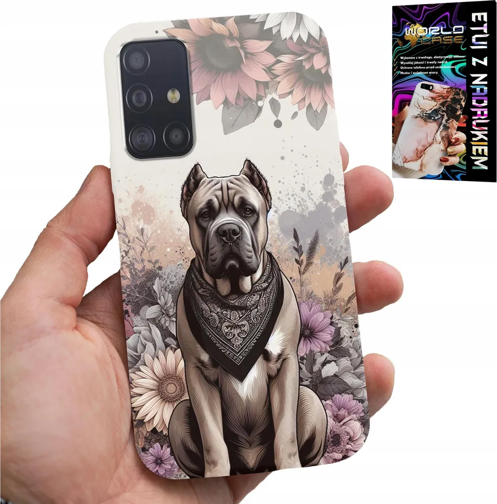 Regalo Perfetto: Cover Samsung Galaxy A51 con Cani + Pellicola HD