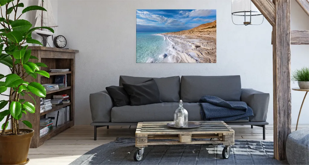 Quadro Relax Mare e Sole 120x80 - Tela Canvas per Serenità Domestica - 2