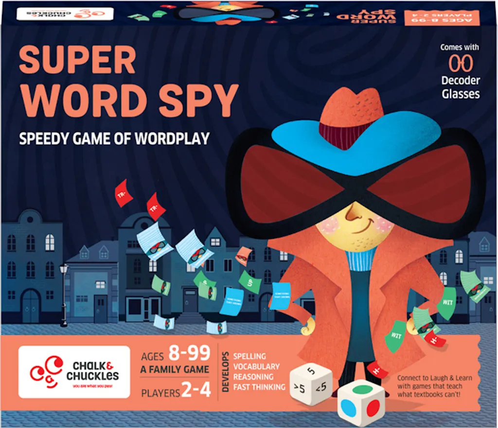 Super Spy Word : Jeu de réflexion avec loupe magique et cartes secrètes
