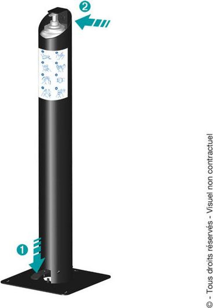 TORBEL Pedalhalterung für hydroalkoholisches Gel - 500017