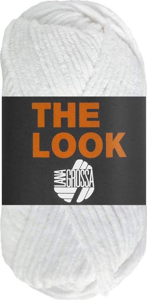 Lana Grossa THE LOOK 100 g samtig weiches und stabiles Chenillegarn 120 m Farbe 024 - Zartblau