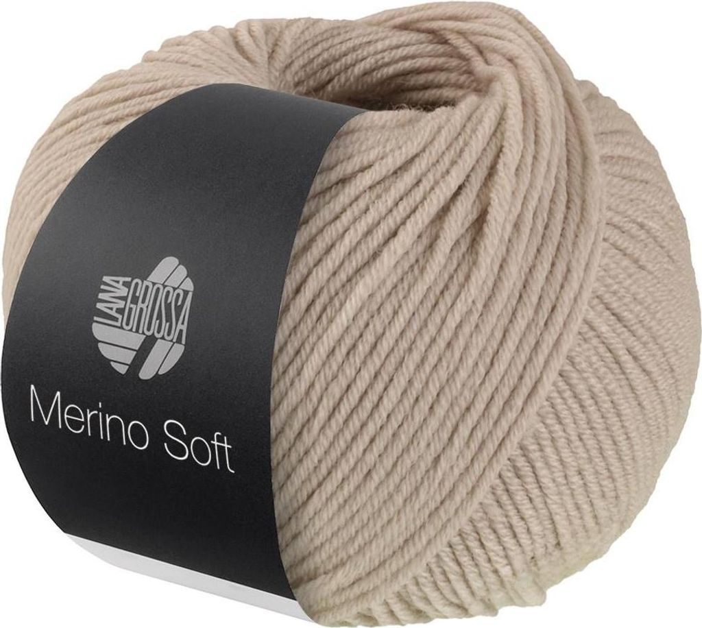 Lana Grossa - Merino Soft 0002 graubeige Produktbild 