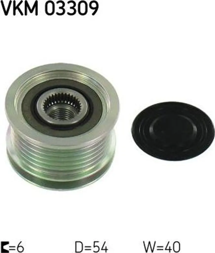 Poulie Débrayable Alternateur SKF VKM 03309 Compatible SUV PSA HDi