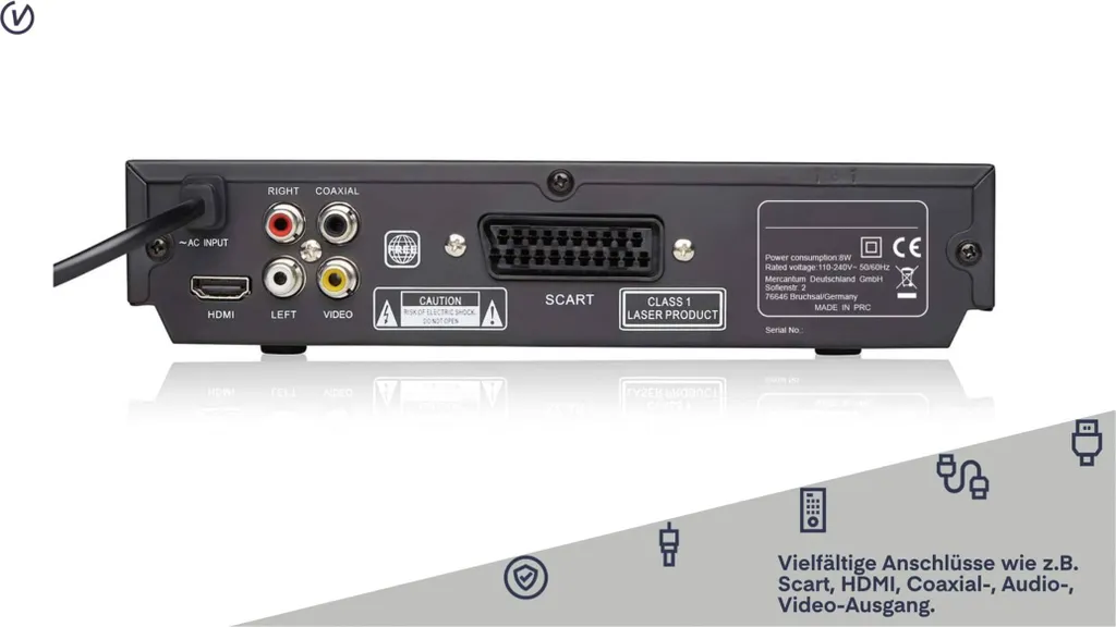 Lecteur DVD HDMI et USB Code Free Universum - Lecture Multirégionale