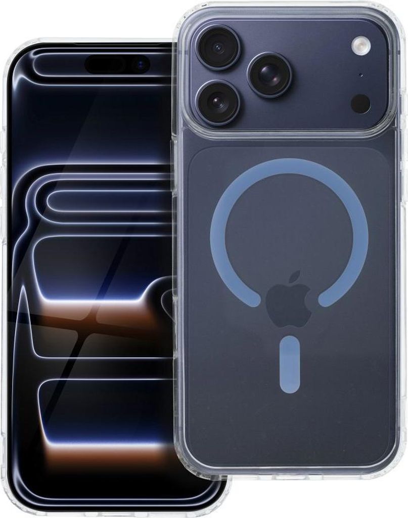 Drop Glue Colorful Ring Mag Cover kompatibel mit MagSafe passend für IPHONE 17 Pro Max light blue