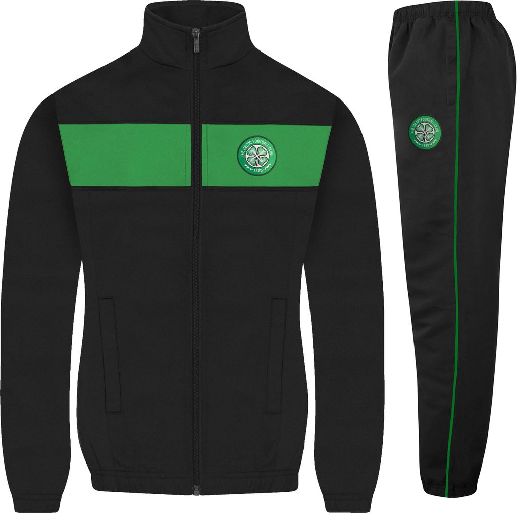 Celtic FC - Trainingsanzug für Jungen GF901 (98) (Schwarz)